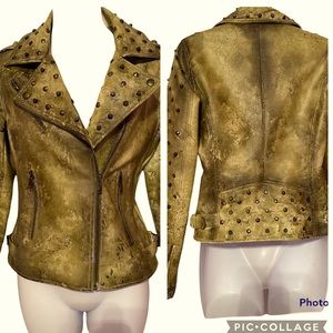 Glamorous One of a kind jacket with studs size extra small